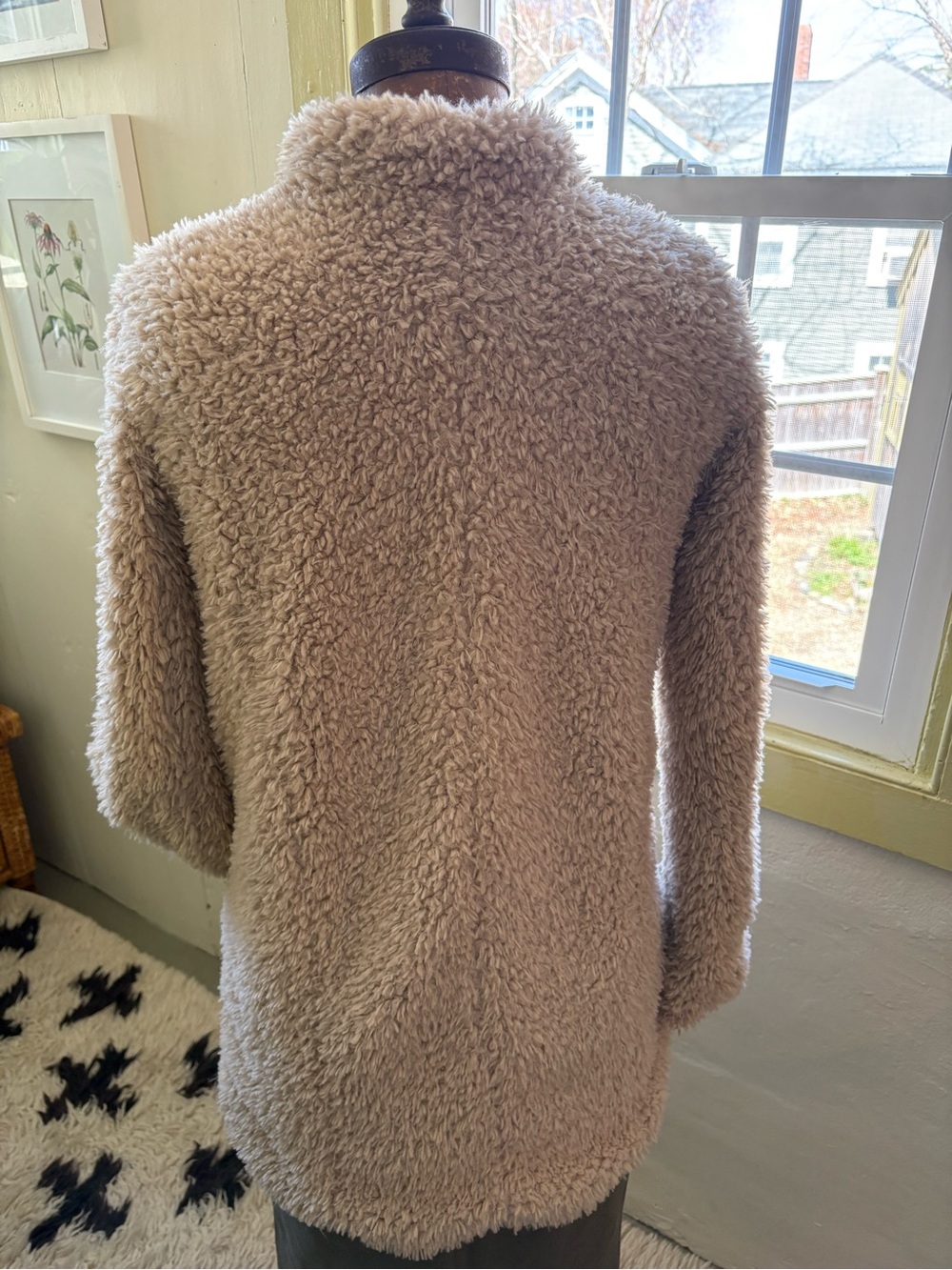 Vintage Anthropologie Elevenses Sherpa Jacket size 4